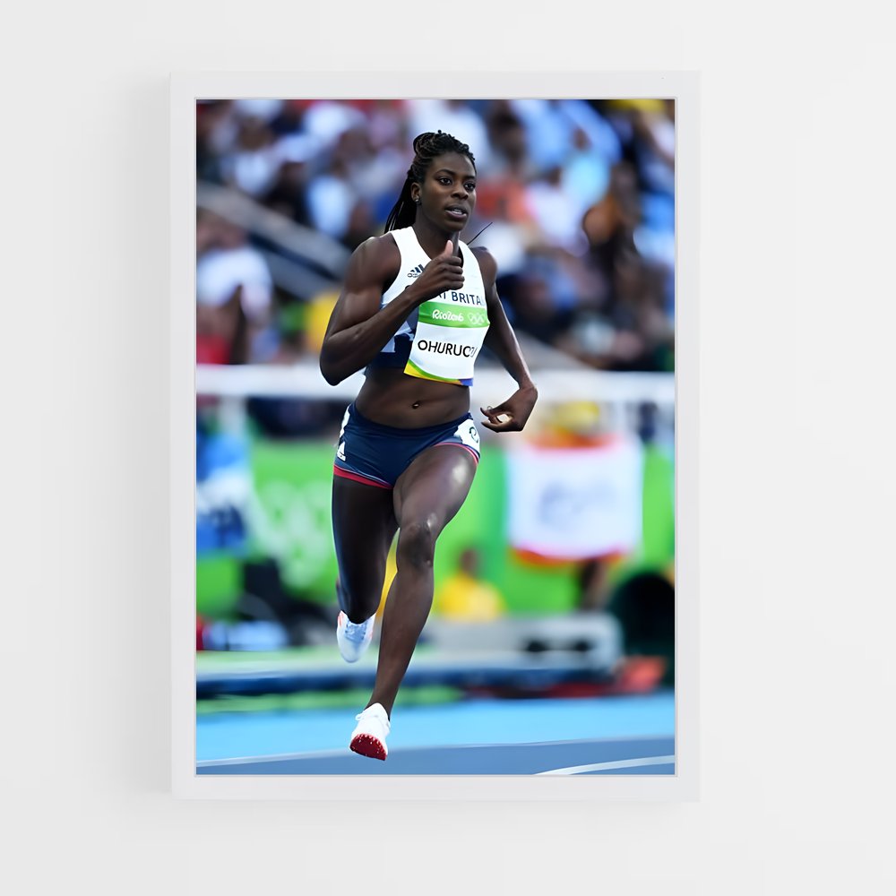 Poster La Vitesse Éblouissante – affiche Athlétisme (vue 3)